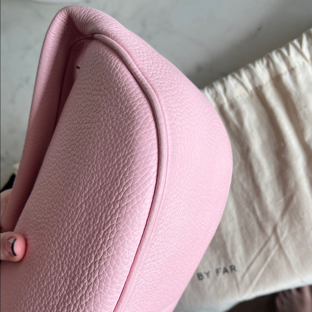 BY FAR Cush Peony Flat Grain Leather Shoulder Bag - Picture 5 of 11
